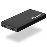 Vida IT vDuo 10000mAh Power Bank USB Battery Pack for Heated Vest Jacket Gilet 5V 2A Long Lasting Backup Portable Charger for iPhone Google Pixel Android Mobile Phone Tablet PC, Rechargeable Type-C