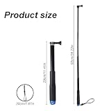 Aluminiowy wodoodporny kij, drążek do selfie w sztyfcie, wysuwany monopod, Teleskopowy kij selfie do kamery sportowej Hero 7/6/5/4/3/2/1 (niebieski, 29 cm)