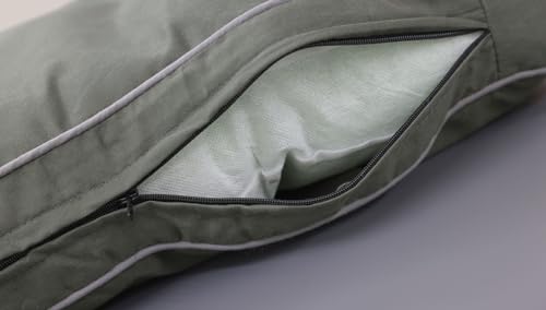 Kerbl Liegekissen Jerome (Farbe dunkelgrün/grau, L x B x H 60 x 40 x 6 cm, waschbarer Bezug, mit Antirutschbeschichtung, Hundekissen) 80450