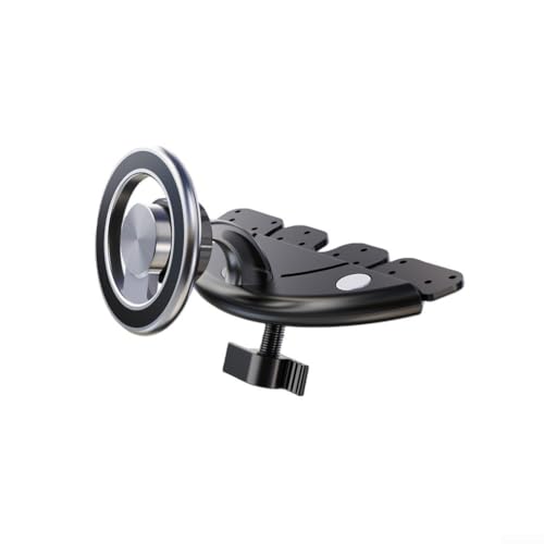 Upluxmira Étui magnétique pour lecteur CD avec 20 aimants puissants, support de voiture, ABS pour tableau de bord, conduite sécurisée, noir