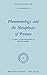 Phenomenology and the Metaphysics of Presence: An Essay in the Philosophy of Edmund Husserl (Phaenomenologica, 69, Band 69) - Fuchs, W.