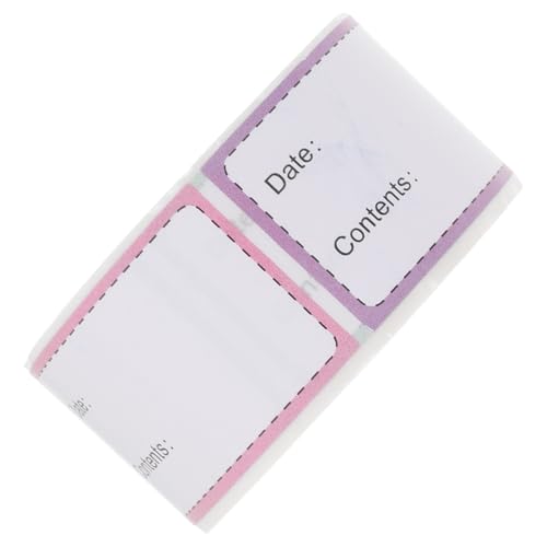 DECOMELODY 冷蔵庫用食品ラベル 繰り返し使用可能 ステッカー 収録日や内容を書き込める プラスチック にも対応 の大容量パック