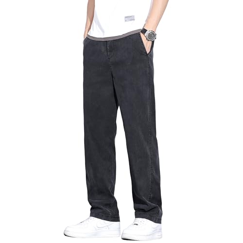 [Fasshonrida] ズボン メンズ 接触冷感 スラックス 夏用ひんやり アイスシルク テンセル チノパン レギュラーストレート ワイドパンツ ストレッチ テーラードパンツ 大きいサイズ ゆるテーパード ボトムス クールビズ オフィスカジュアル 薄手 軽量 涼しい サマーぱんつ 春夏秋 吸湿 通気性 人気 ずぼん おしゃれ ゴルフウェア 下 普段着 部屋着 black XLの商品画像（Amazon）