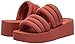 Roxy Women's Totally Tubular Wedge Sandals, Dark Red, 5