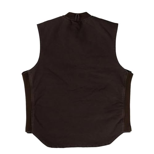 Lined Vest - Heavy-Duty Workwear for Cold Conditions | Insulated, Durable, & Weather-Resistant | Cotton 12 oz, Dark Brown, Large3