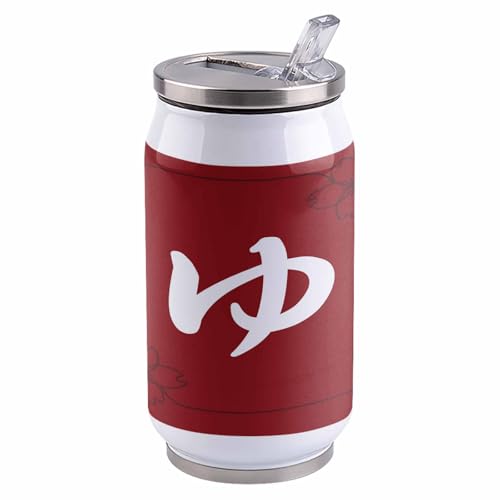 コーラカップ 和風 桜 湯 赤色 タンブラー ストローカップ 蓋付き ステンレス 魔法瓶 水筒 ボトル 車用 自宅用 携帯便利 直飲み 真空 保冷 保温 漏れ防止 通勤 贈り物 300ml