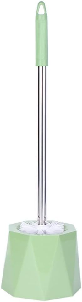 Toilet Brush Holder The Long-handled Toilet Brush Adopts The Base Toilet Brush Design, Simple Toilet Brush Household Bathroom Toilet Brush Cleaning Tool Set. Toilet Brush Holders(Green)