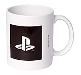  Tasse - PlayStation Logo schwarz-weiss