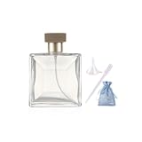 JJKMALL Refillable Perfume Bottle Glass Perfume Spray Bottle 50ml/1.7oz Large Empty Travel Perfume Atomizer Refillable,Replacement Perfume Bottles for Women Men, BS018