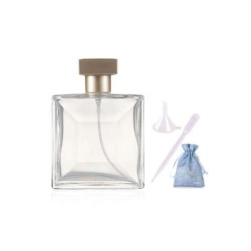 JJKMALL 50ml/1.7oz Refillable Perfume Bottle Glass Perfume Spray Bottle Large Empty Travel Perfume Atomizer Refillable