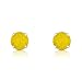 Yellow Stud Earrings - Aretes de Plata para Hombre - Joyería de Plata 925 para Mujer - Rhinestone Stud Earrings - Dance Comp Earrings - Swarovski Crystal Earrings - Svarovskı Earrings