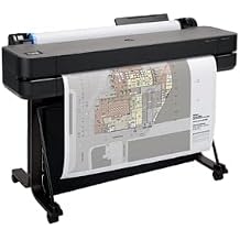 HP DesignJet T630 Large Format 24-inch Plotter Printer, with Auto Sheet Feeder, Media Bin & Stand 5HB09D - New Model