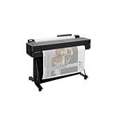 HP DesignJet T630 Large Format 24-inch Plotter Printer, with Auto Sheet Feeder, Media Bin & Stand (5HB09D) - New Model