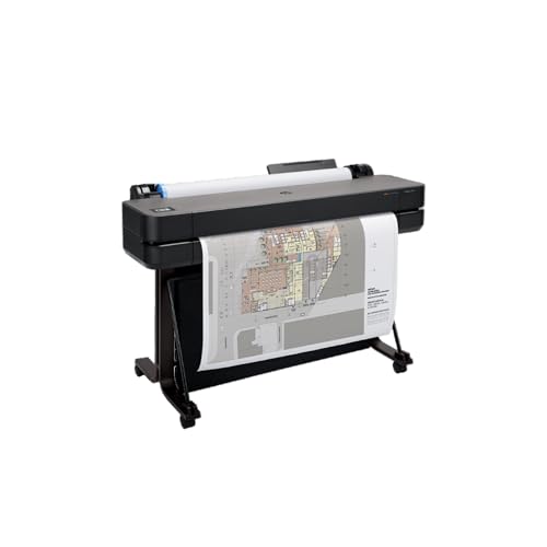 HP DesignJet T630 Large Format 24-inch Plotter Printer, with Auto Sheet Feeder, Media Bin & Stand (5HB09D) - New Model by HP - Used condition - US$1131.26