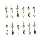 Ornements en cristal pendants : en cristal, couleur claire et magnifique, décoration pour lustre de fête