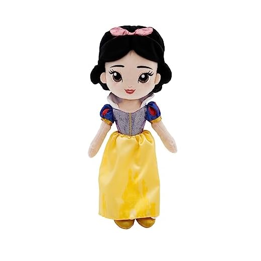 Disney Store Oficial Muñeca Peluche Blancanieves, Blancanieves y los Siete Enanitos, 35 cm, Princesa de Peluche con Detalles Bordados, Apto Desde el Nacimiento