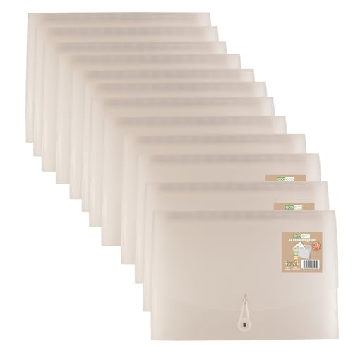 Pochettes transparentes A4 eco-eco pour organiser vos cours et recettes