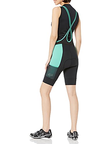 Fox Racing Short feminino padrão Flexair Mountain Biking BIB, azul-petróleo, PP