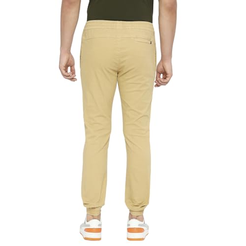 Image of Spykar Men's Slim Fit Mid Rise Trouser