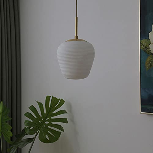 Lámpara colgante de vidrio estilo japonés E27 ajustable para balcón 4