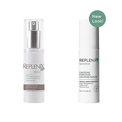 Replenix Caffeine Fortified Calming Serum - Medical Grade Skin Treatment With Hyaluronic Acid For Sensitive Skin, Calming, Reduces Redness, 1 Fl Oz #TOP2