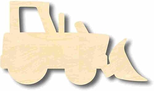 Miniatura 1 de Forma de excavadora de madera sin terminar - Artesanía - hasta 24" DIY 5"  12"