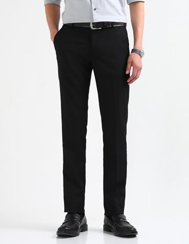 Image of Arrow Mens Black Pants ARAEOTR1875 30