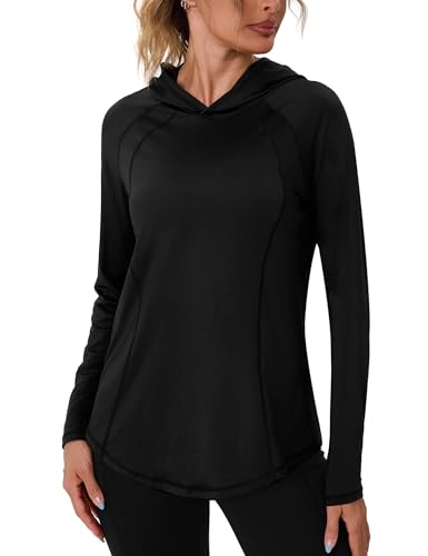 Terecey Sportshirt Damen Langarm Funktionsshirt Fitness Yoga T-Shirt...