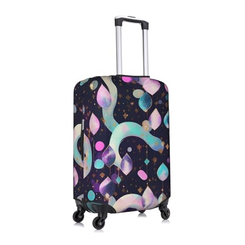 Glittery Pretty Pattern Tsa Approved Luggage Cover For 18-32 Inch Suitcases Scratch-Resistant Stretch Luggage Cover3