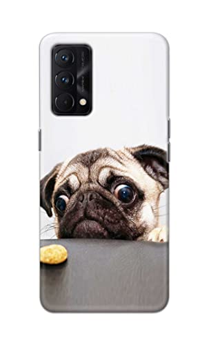 Image of PRINTFIDAA� Printed Hard Back Cover Case for Realme GT Master Edition 5G Back Cover (Pug Dog) -2808