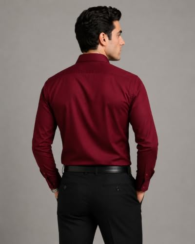 Image of Appel Touch Men's Cotton Blend Formal Shirt Full Sleeves