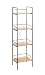 Produktbild HAKU Möbel Regal Eiche hell, schwarz, MDF, Metall - Maße: B 34 x H 130 x T 27 cm, Style: Modern