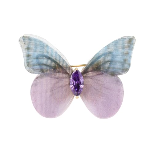 Image of 3D Butterfly Brooch Pins Beautiful fabric butterfly Pin Decorative Pins Art Curtain Crafts Decoration Home Decor Accessory