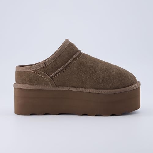 Cushionaire Women'S Huggy Genuine Suede Cozy Mule Platform +Memory Foam thumb #3