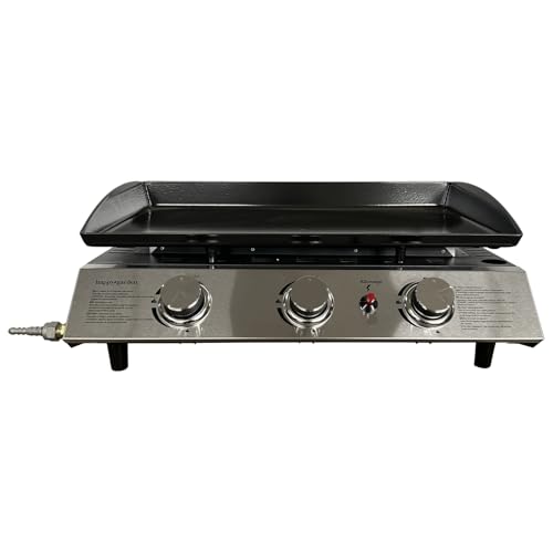Happy Garden Plancha au gaz SÉVILLE - 3 brûleurs 7,5kW