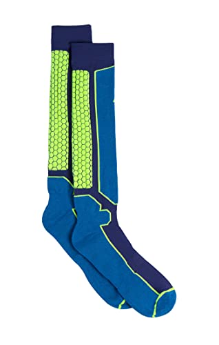 Great Northern Adult Ski Technical Athletic Sport Socks - Large - Blue