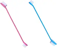 Escova de Dentes Dupla para Cães e Gatos, Kit com 2 Peças - Ideal para Limpeza Dental de Pets (2)