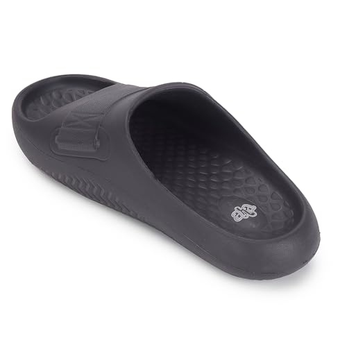Image of Liberty A-HA DREAMWALKM Casual Slider For Men - Black, Grey, Dark Grey & Khaki | Slip-on /Flip Flops - Durable and Lightweight | Comfortable and Soft Outsole for Everyday Wear - Stylish Footwear