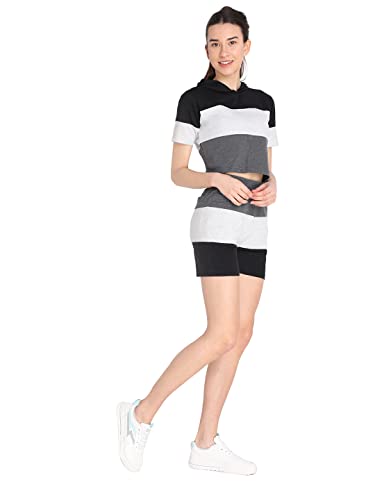 Image of CHKOKKO Women's Regular Cotton Regular Fit Plain Shorts for Women