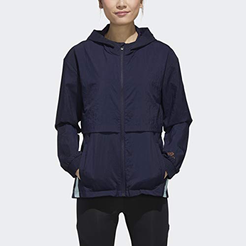 Coupe-vent adidas Zoe Saldana M bleu veste légère femme contre le vent