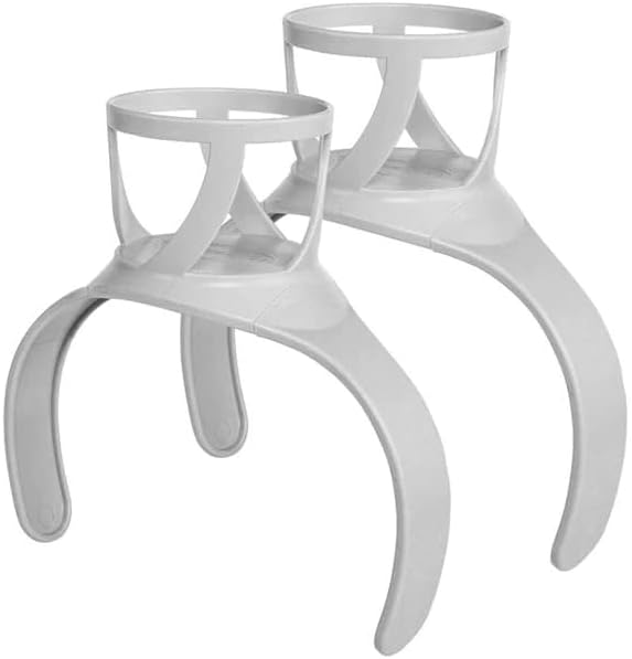 CleverSpa 8042 2 Pack Spa Hot Tub Drinks Cup Holders Attachment Accessory for Cups and Tumblers of Varying Shapes and Sizes, 22.99x22.99x10 cm (White)