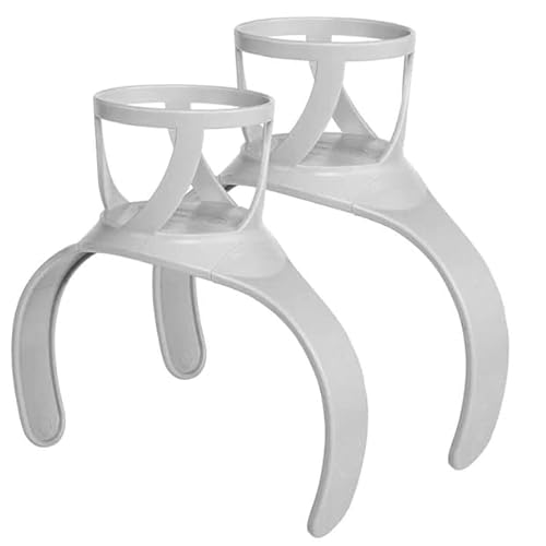 CleverSpa 8042 2 Pack Spa Hot Tub Drinks Cup Holders Attachment Accessory for Cups and Tumblers of Varying Shapes and Sizes, 22.99x22.99x10 cm (White)