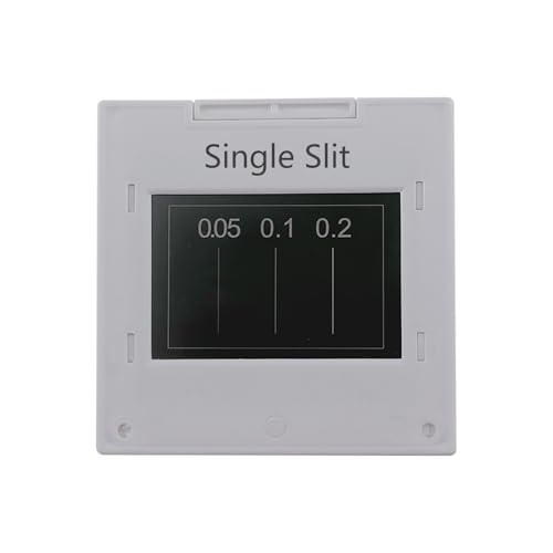 Image of Single Slit Double Slits Poisson Spot Moire Pattern Optical Elements Interference Diffraction Grating Sheet Physical Optics (Single Slit (1pc))