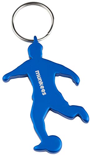munkees Schlüsselanhänger Fussball I Flaschenöffner I Fußball Fanartikel I Geschenk Artikel, Blau, 34906 Cover