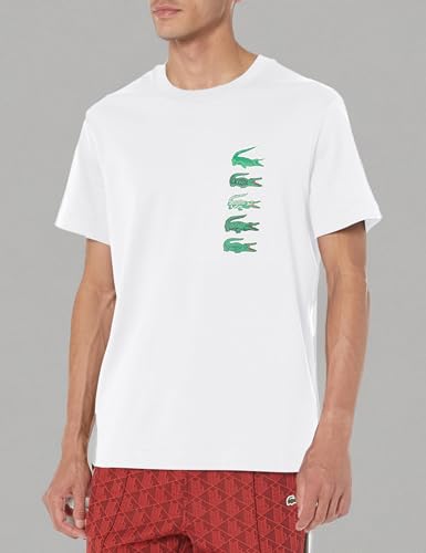 Lacoste Men's Crew Neck Short Sleeve Regular Fit Graphic T-Shirt3