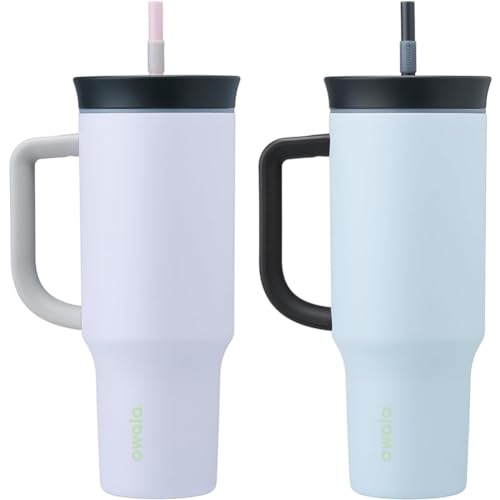 owala-40oz-insulated-travel-tumbler-bundle-purple-bunny-hop-pink-watermelon-bree image 4