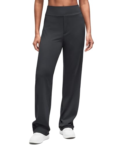 G4Free ShiftReady Women Dress Yoga Pants with Hidden Zipper Pockets High Waist Work Trousers Petite/Regular/Tall