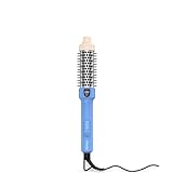 Farery Mini Thermal Brush for Short Hair, 1.2 Inch Ionic Heated Curling Brush, 3 Heat Settings up to 410°F, Tourmaline Ceramic & Keratin Barrel, Dual Voltage Travel Hot Brush with Cool Tip