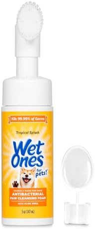 Wet Ones for Pets Antibacterial Dog Paw Cleaner with Built-in Bru...