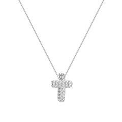 Bubble Cross-Large-Silver